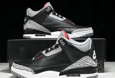 Hyperoad 2024 OG “Black Jordan 3 Cement” Air 0605